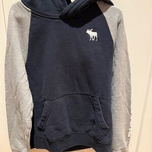 Abercrombie Kids Navy and Gray Hoodie Sweater